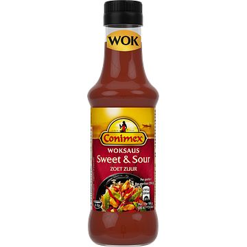 Foto van Conimex woksaus sweet & sour zoet zuur 175ml bij jumbo