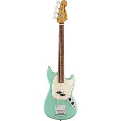 Foto van Fender vintera 60s mustang bass sea foam green pf met gigbag