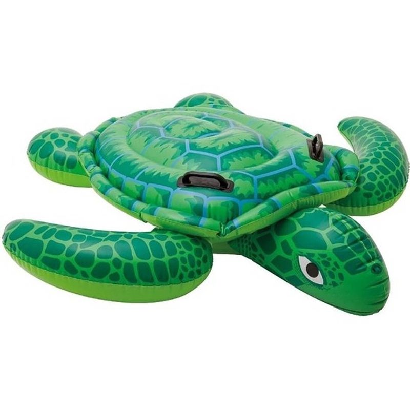 Foto van Intex opblaasbaar figuur schildpad ride-on - 150 x 127 cm