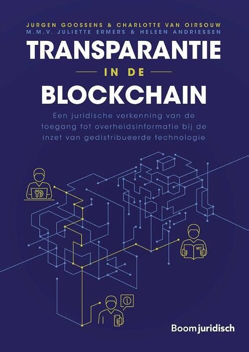 Foto van Transparantie in de blockchain - charlotte van oirsouw, jurgen goossens - paperback (9789462127104)