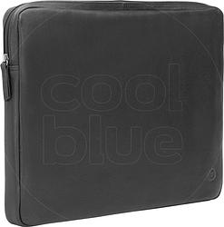 Foto van Bluebuilt 17 inch laptophoes breedte 39 cm - 40 cm leer zwart