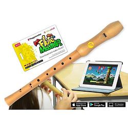 Foto van Voggenreiter flute master app incl. houten blokfluit