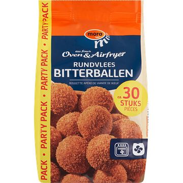 Foto van Mora oven & airfryer bitterbal rundvlees 30x20g bij jumbo