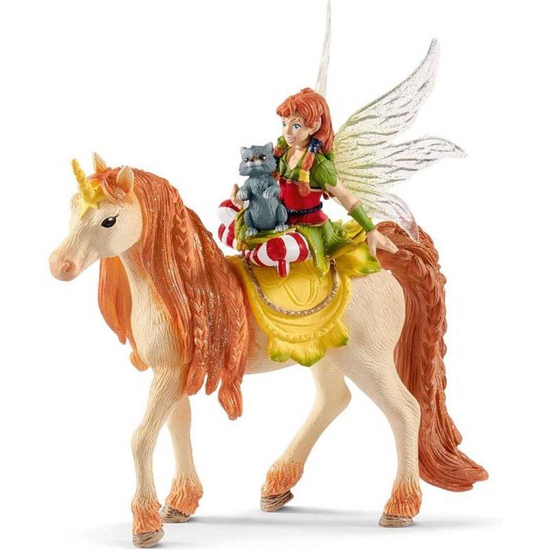 Foto van Schleich bayala - fairy marween with glitter unicorn 70567