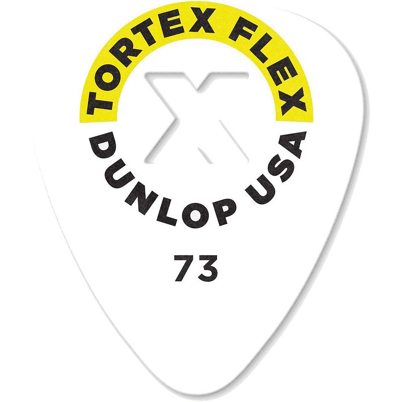 Foto van Dunlop 428xp073 tortex flex x pick .73mm plectrumset (12 stuks)