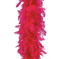 Foto van Carnaval verkleed veren boa kleur fuchsia roze 180 cm - verkleed boa