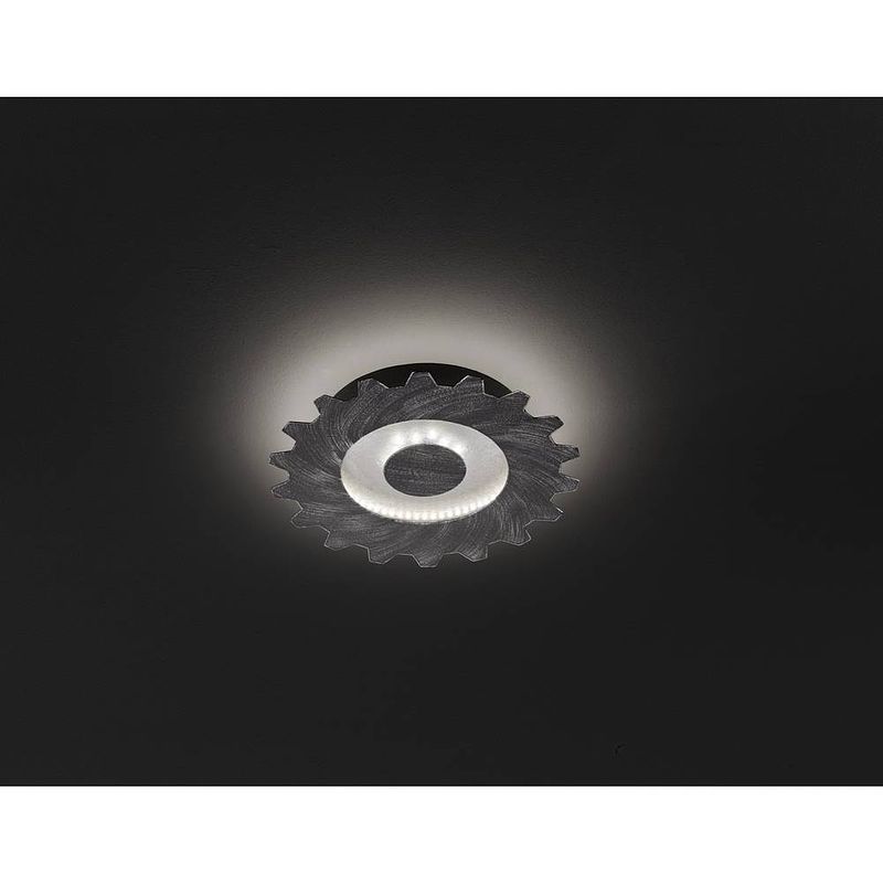 Foto van Wofi 9301.02.70.8300 leif led-plafondlamp 18 w zilver, aluminium