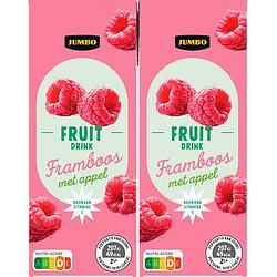 Foto van Jumbo fruit drink framboos met appel 10 x 200ml