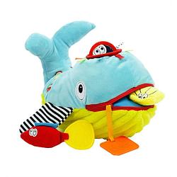 Foto van Dolce classic activiteitenknuffel walvis wallie - 21 cm