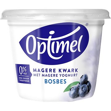 Foto van Optimel magere kwark bosbes 0% vet 1 x 500g bij jumbo