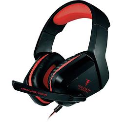 Foto van Berserker gaming avrak over ear headset gamen kabel stereo zwart, rood