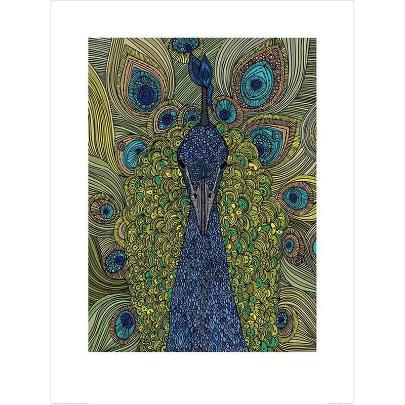 Foto van Pyramid valentina ramos the peacock kunstdruk 60x80cm