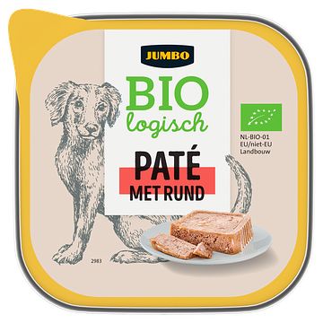 Foto van Jumbo biologisch pate met rund 150g