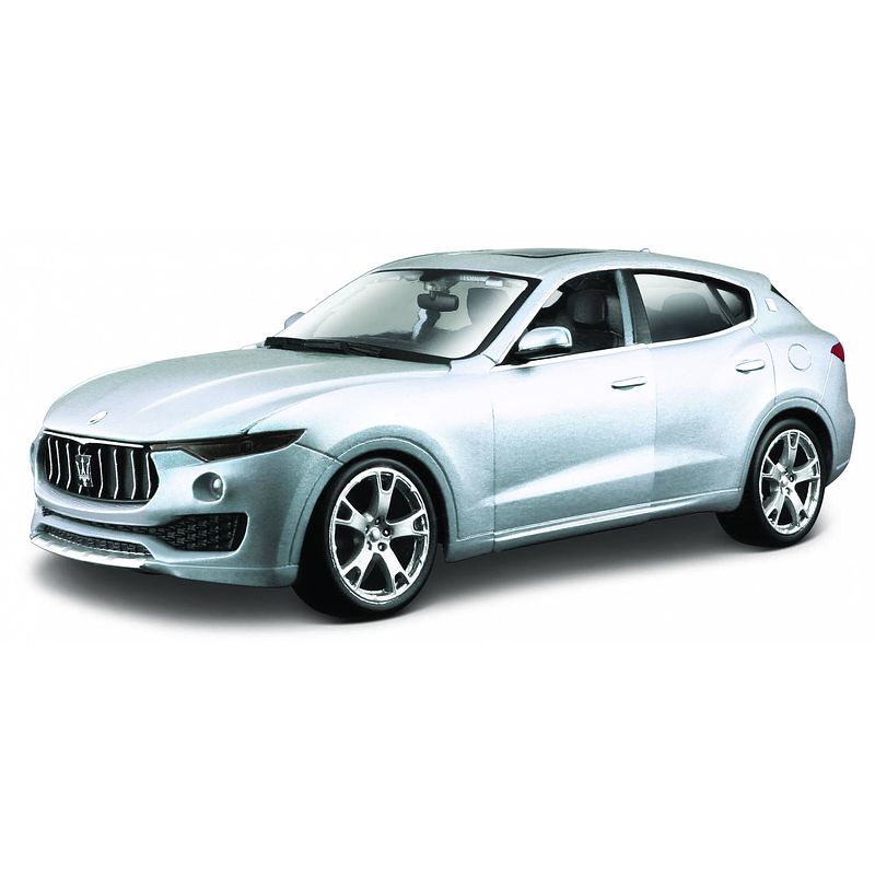 Foto van Bburago schaalmodel maserati levante 1:24 zilver