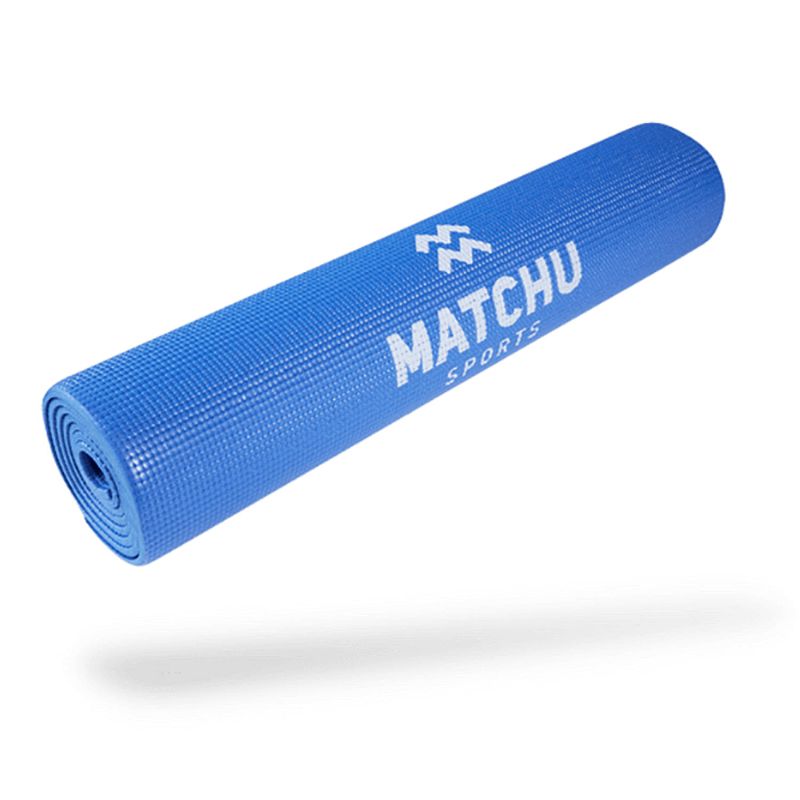 Foto van Matchu sports yogamat blauw - blauw - 172 cm - 61 cm - pvc