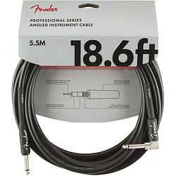 Foto van Fender professional series black jackkabel 5.5m haaks