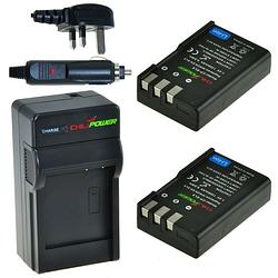 Foto van 2 x en-el9 accu's voor nikon - charger kit + car-charger - uk version