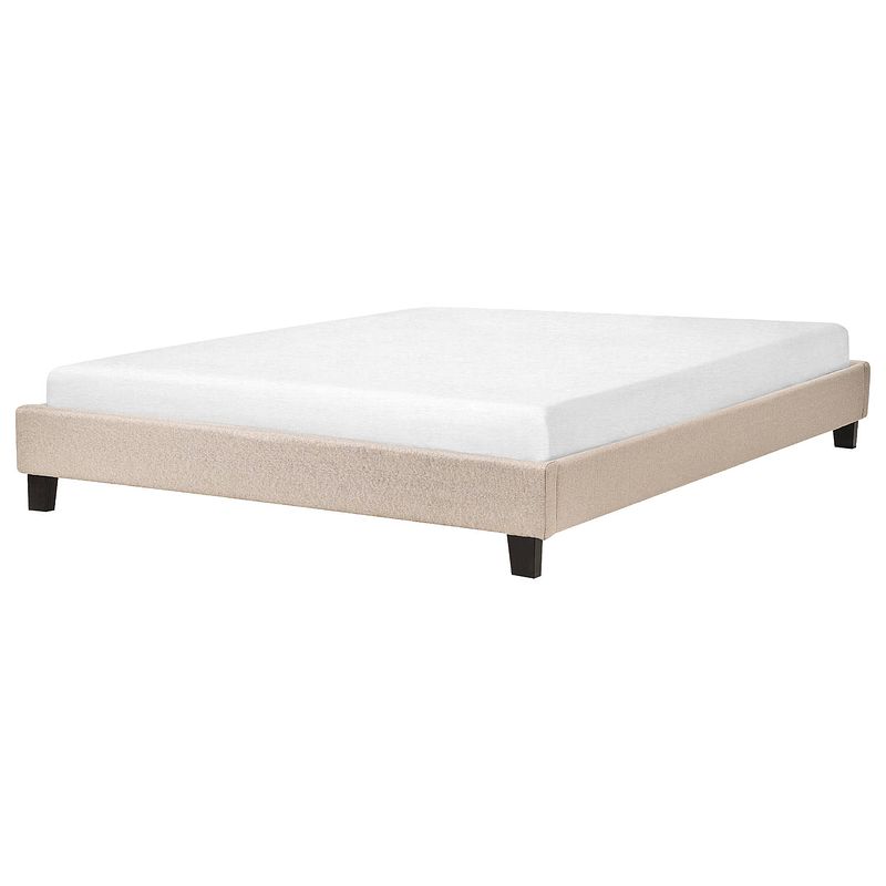 Foto van Beliani roanne - tweepersoonsbed-beige-polyester