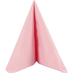 Foto van 20x roze servetten van papier 33 x 33 cm - feestservetten