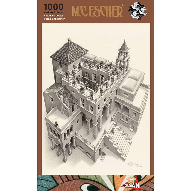 Foto van Puzzelman klimmen en dalen - m.c. escher (1000)