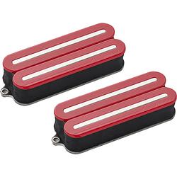 Foto van Fishman prf-mo8-sdn fluence open core modern humbucker set 8-string red / nickle rails actieve elementenset