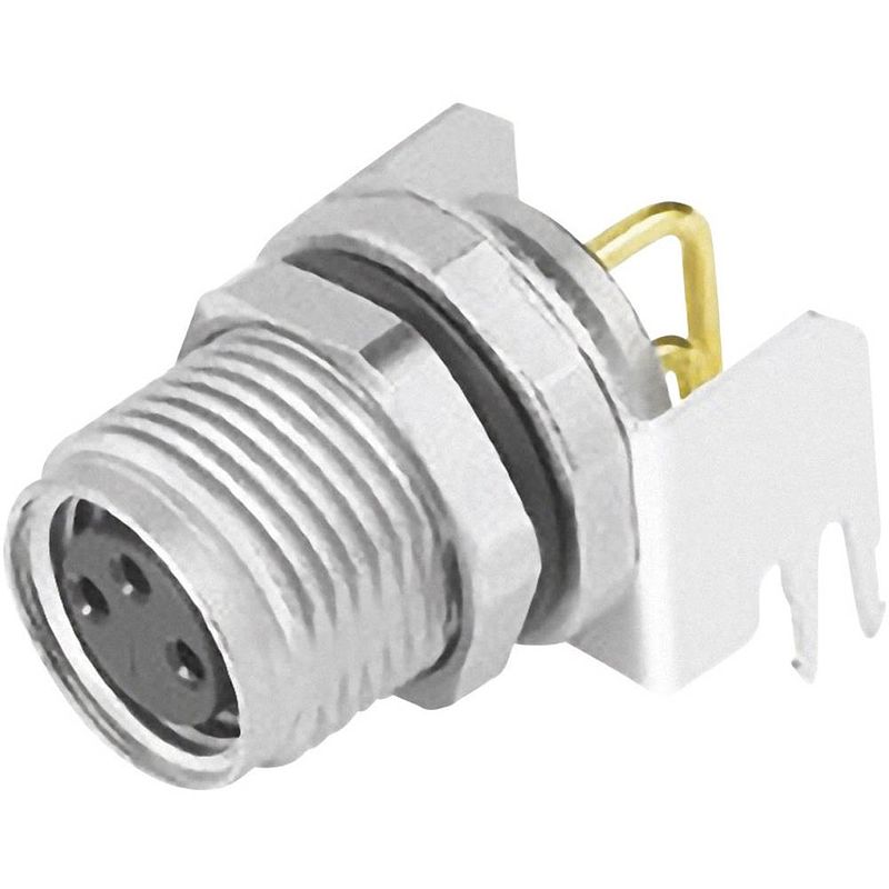 Foto van Binder 09 3420 82 04 sensor/actuator steekconnector m8 aantal polen: 4 bus, haaks 1 stuk(s)