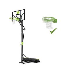 Foto van Exit polestar verplaatsbaar basketbalbord met dunkring - groen/zwart