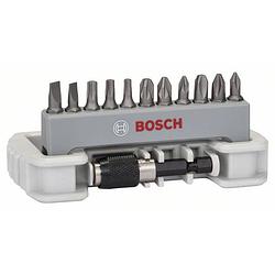 Foto van Bosch accessories 2608522130 bitset 12-delig plat, kruiskop phillips, kruiskop pozidriv, binnen-zesrond (tx)