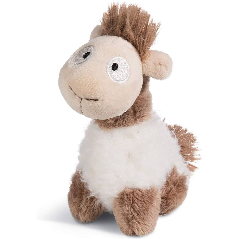 Foto van Nici knuffel lama baby junior 12 cm polyester bruin