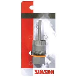 Foto van Simson cassette-borgringafnemer met pen 12,3 cm staal grijs