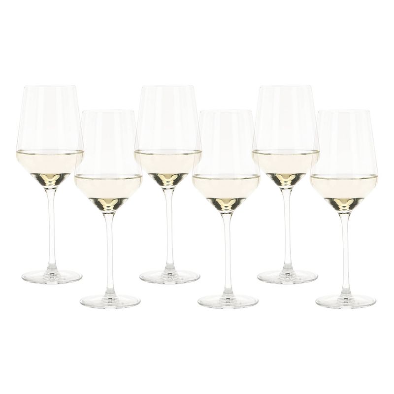 Foto van Vinata l'saquila wijnglazen 42cl - 6 stuks - witte wijnglazen set - wijnglas kristal