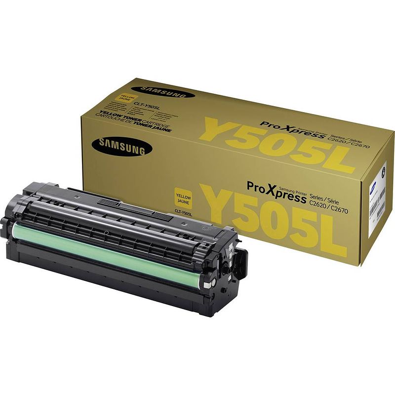 Foto van Samsung toner clt-y505l su512a origineel geel 3500 bladzijden