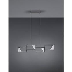 Foto van Moderne hanglamp cafu - metaal - grijs