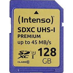 Foto van Intenso premium sdxc-kaart 128 gb class 10, uhs-i