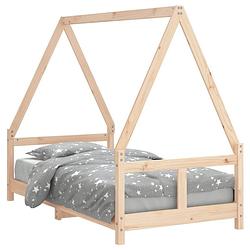 Foto van Vidaxl kinderbedframe 80x160 cm massief grenenhout