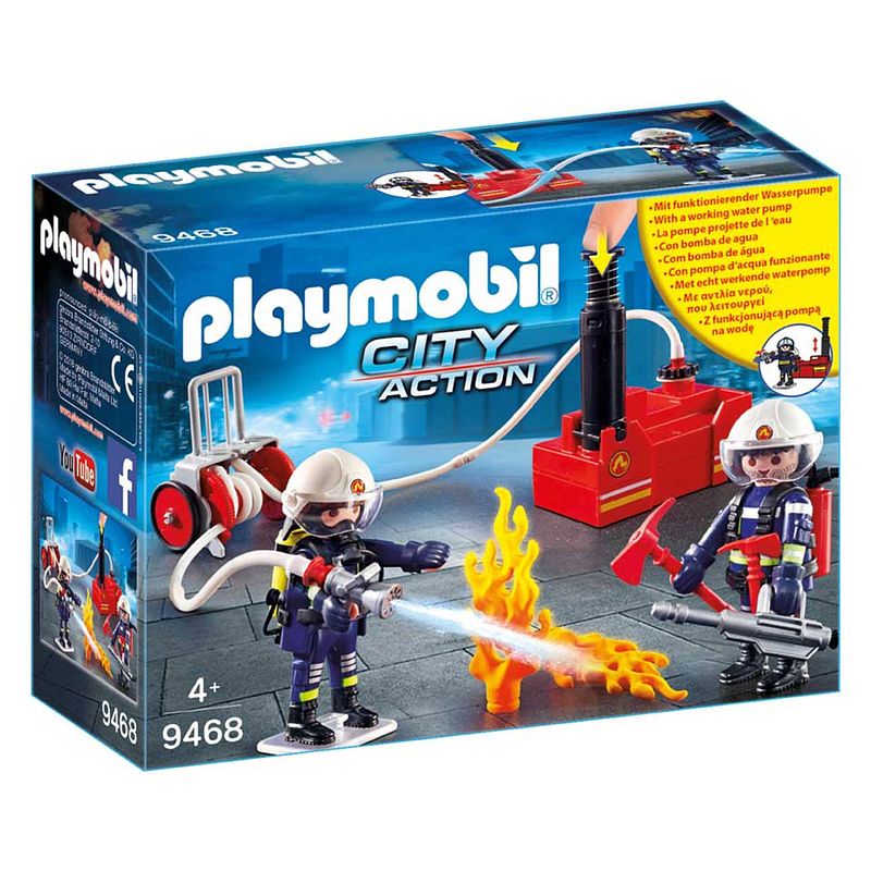 Foto van Playmobil city action brandweerteam met waterpomp 9468