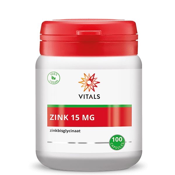 Foto van Vitals zink 15mg capsules