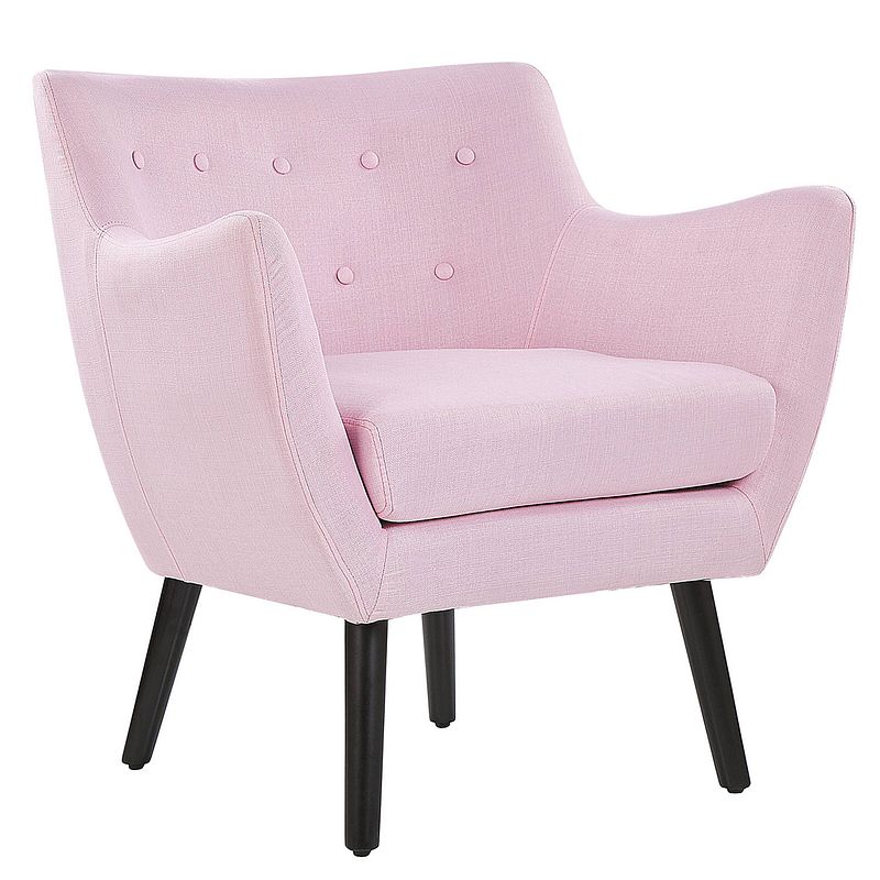 Foto van Beliani drammen - fauteuil-roze-polyester