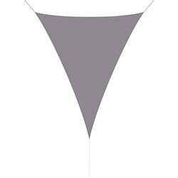 Foto van Hanse® schaduwdoek driehoek gelijkbenig waterdoorlatend 5x6x6 m grijs