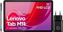 Foto van Lenovo tab m11 11 inch 128gb wifi grijs + bluebuilt oplader