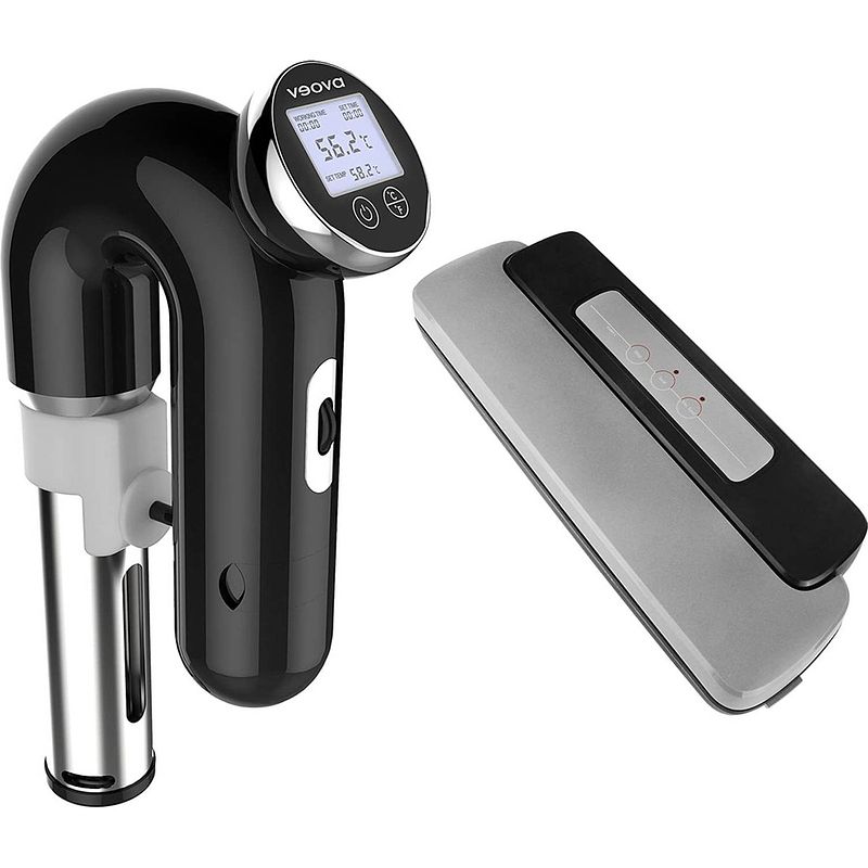 Foto van Veova - sous vide set - v2 stick & 2800c vacuumeerapparaat - inclusief vacuumzakken