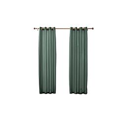 Foto van Larson - velvet gordijnen - 2.8m x 2.5m - ringen - groen