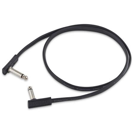 Foto van Rockboard flat patch cable mono jack haaks 80 cm