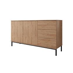 Foto van Meubella dressoir queen - eiken - 150 cm