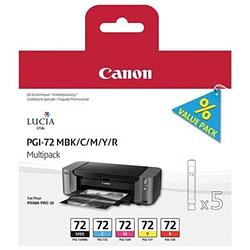 Foto van Canon inktcartridge pgi-72, 5 kleuren, pagina's - oem: 6402b009