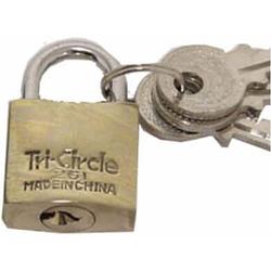 Foto van Tricircle tri-circle hangslot grijs, sleutelsluiting, 20mm