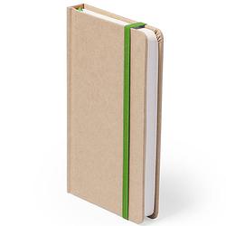 Foto van Luxe schriftje/notitieboekje groen met elastiek a5 formaat - schriften