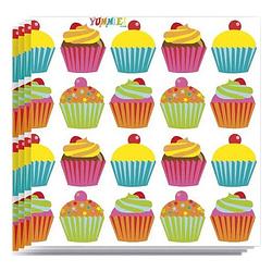 Foto van 40x cupcake dessert thema servetten 33 x 33 cm - feestservetten