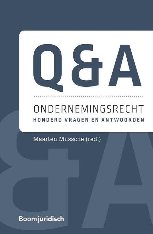 Foto van Q&a ondernemingsrecht - maarten mussche - hardcover (9789462908642)