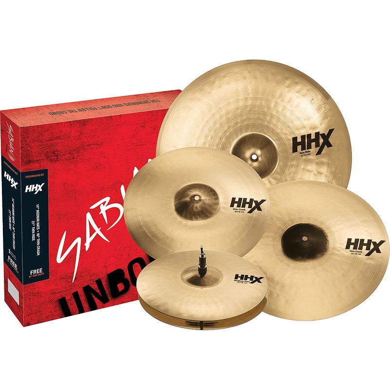 Foto van Sabian 15005xtmb hhx performance pack bekkenset, brilliant